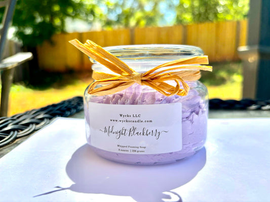 Midnight Blackberry Foaming Whipped Body Soap